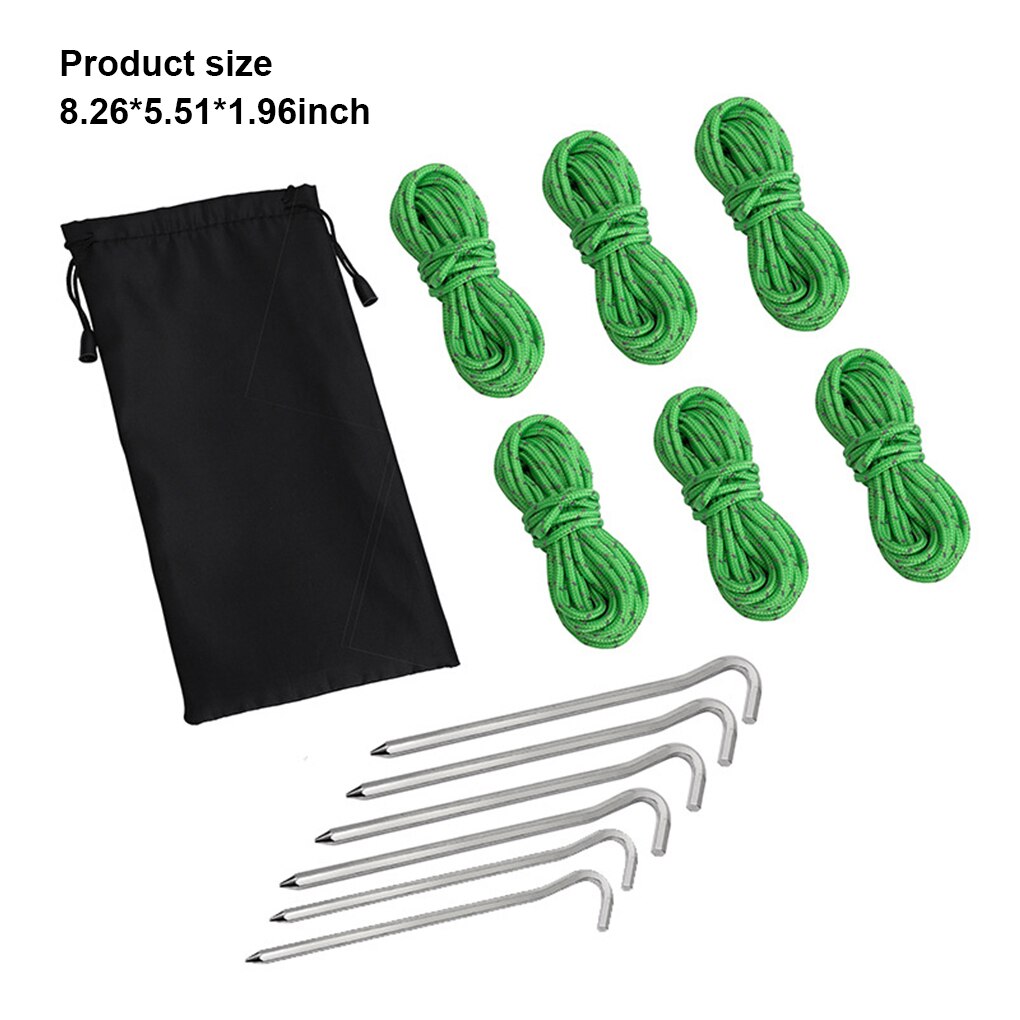 Cheap Goat Tents Tent Rope Windproof Reflective Ropes Multifunctional Camping Canopy Cord Set Tools for Outdoor Climbing Hiking  Grass Green   
